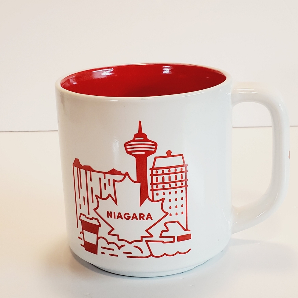 Tim Hortons Traveler's Collection Red and White Niagara Mug (Series Two)